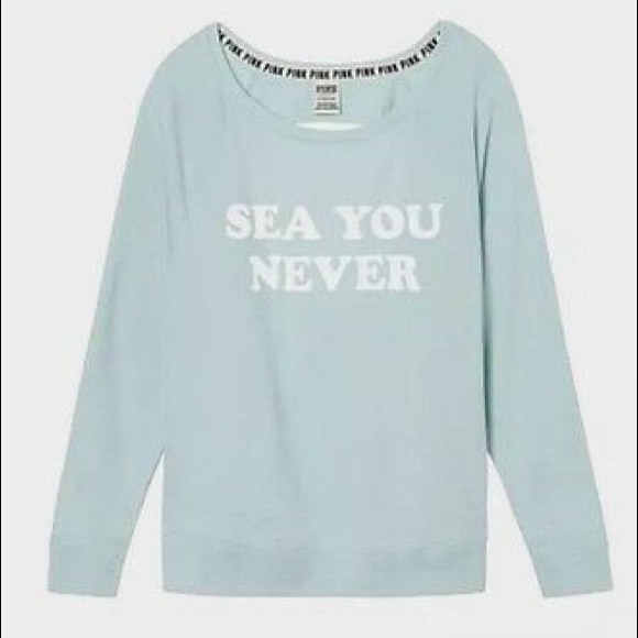 PINK Victoria's Secret Tops - $10 CLOSET SALE❗️PINK Sea You Never Sweatshirt